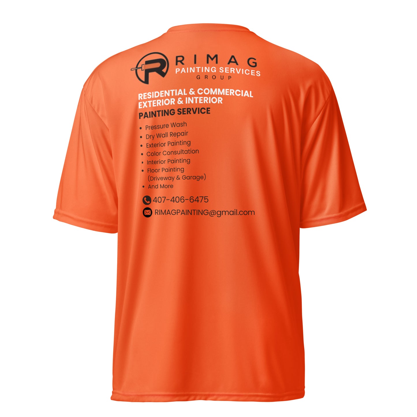 Unisex performance crew neck t-shirt