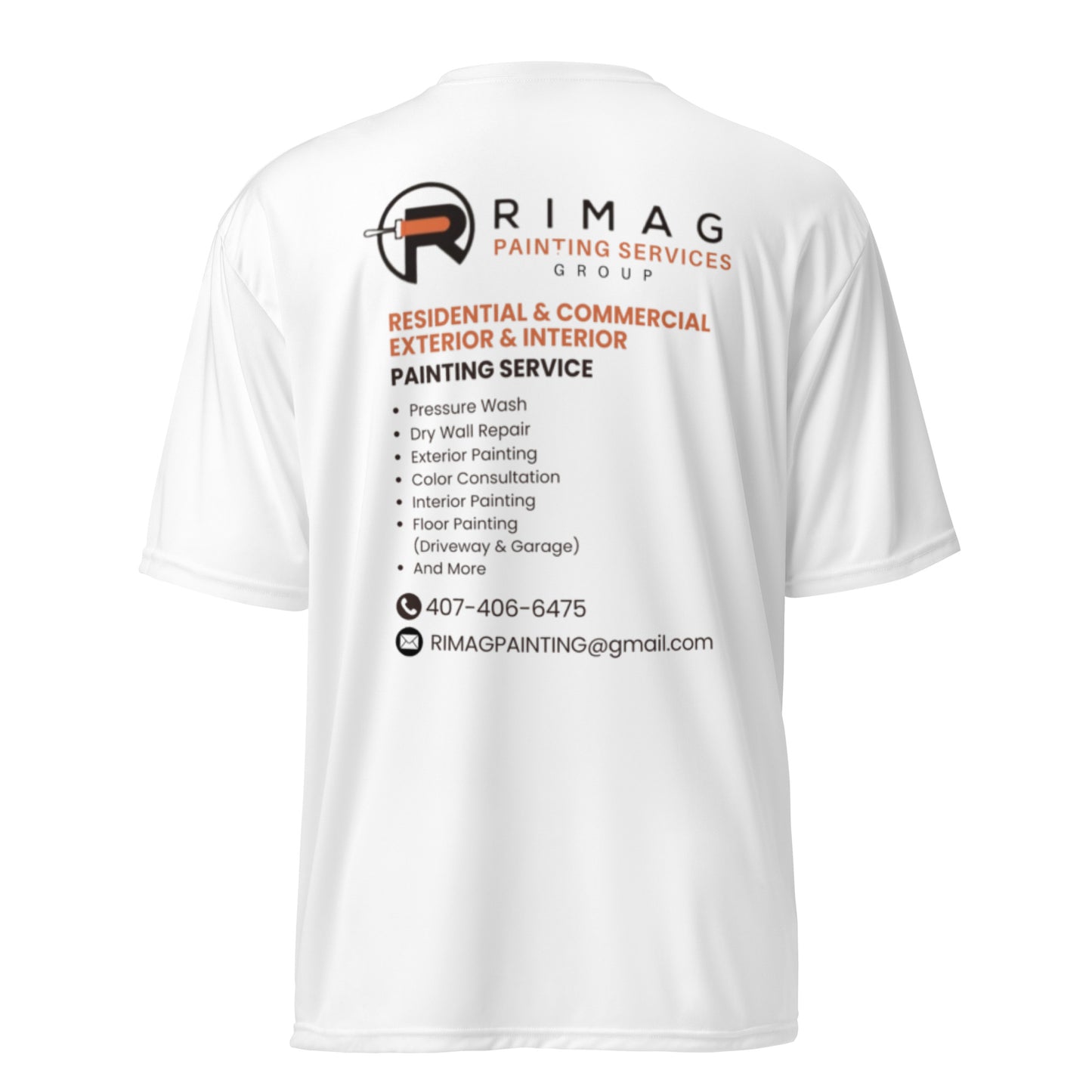 Unisex performance crew neck t-shirt