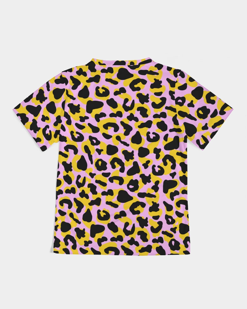 Pink yellow animal print God’s Child Kids Tee