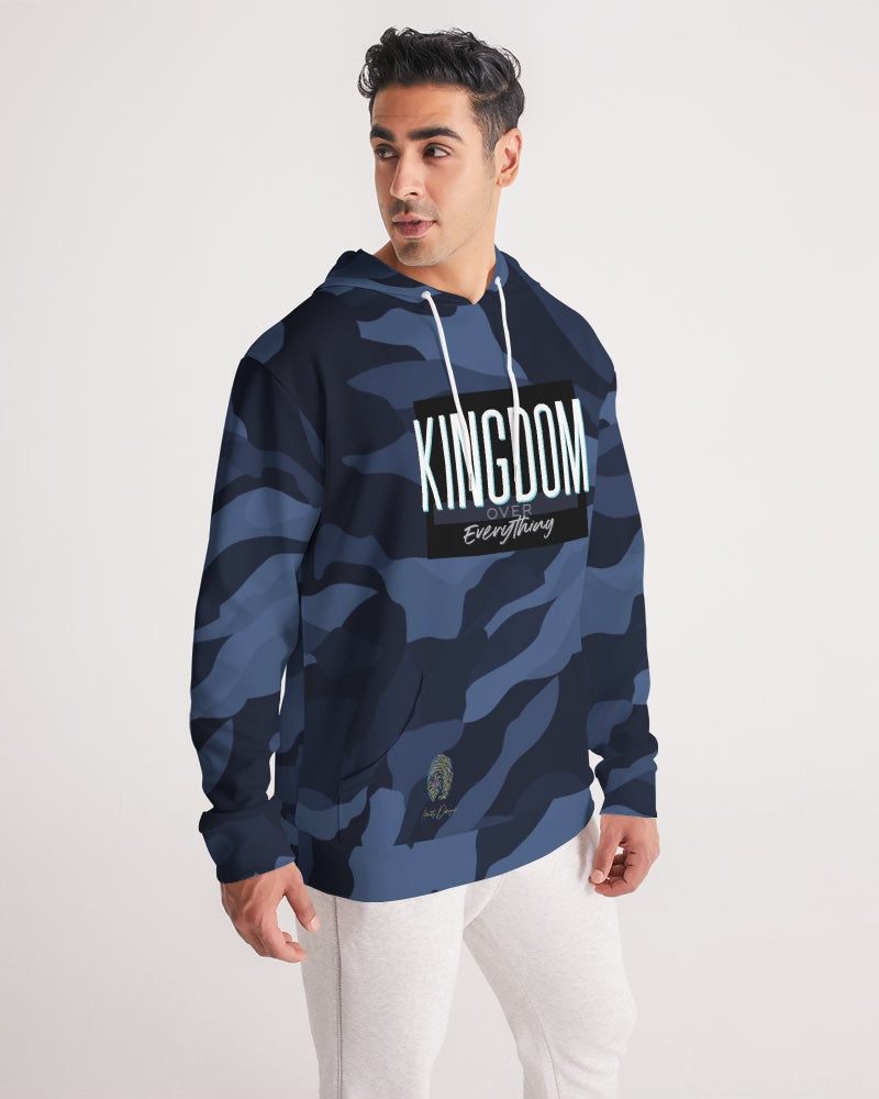 Kingdom over everything Military Camo Navy Blue Men's Hoodie By Identity Designs