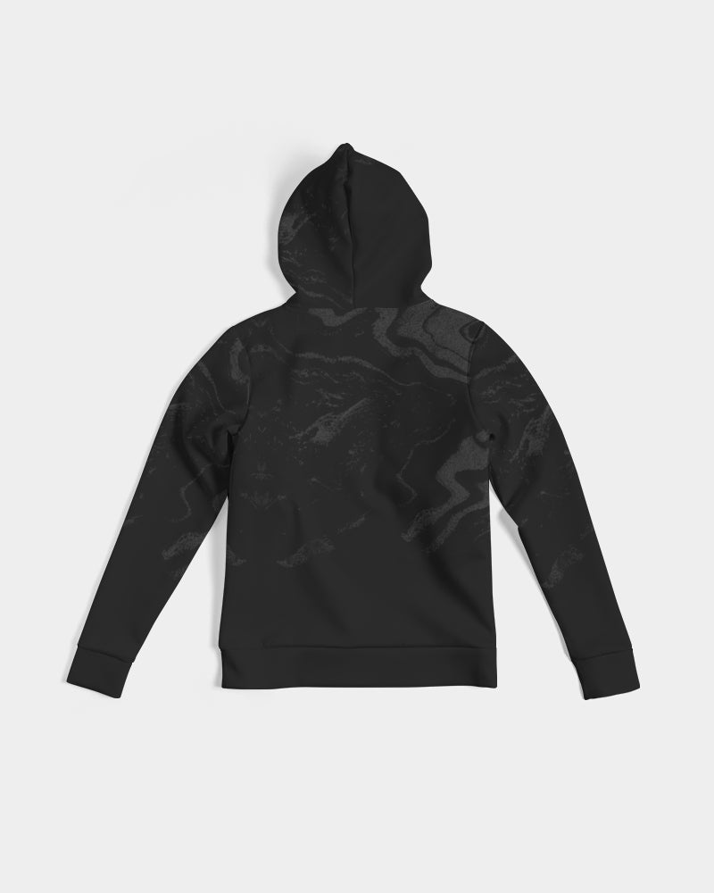 Marble Black Women's Hoodie Hija Heredera