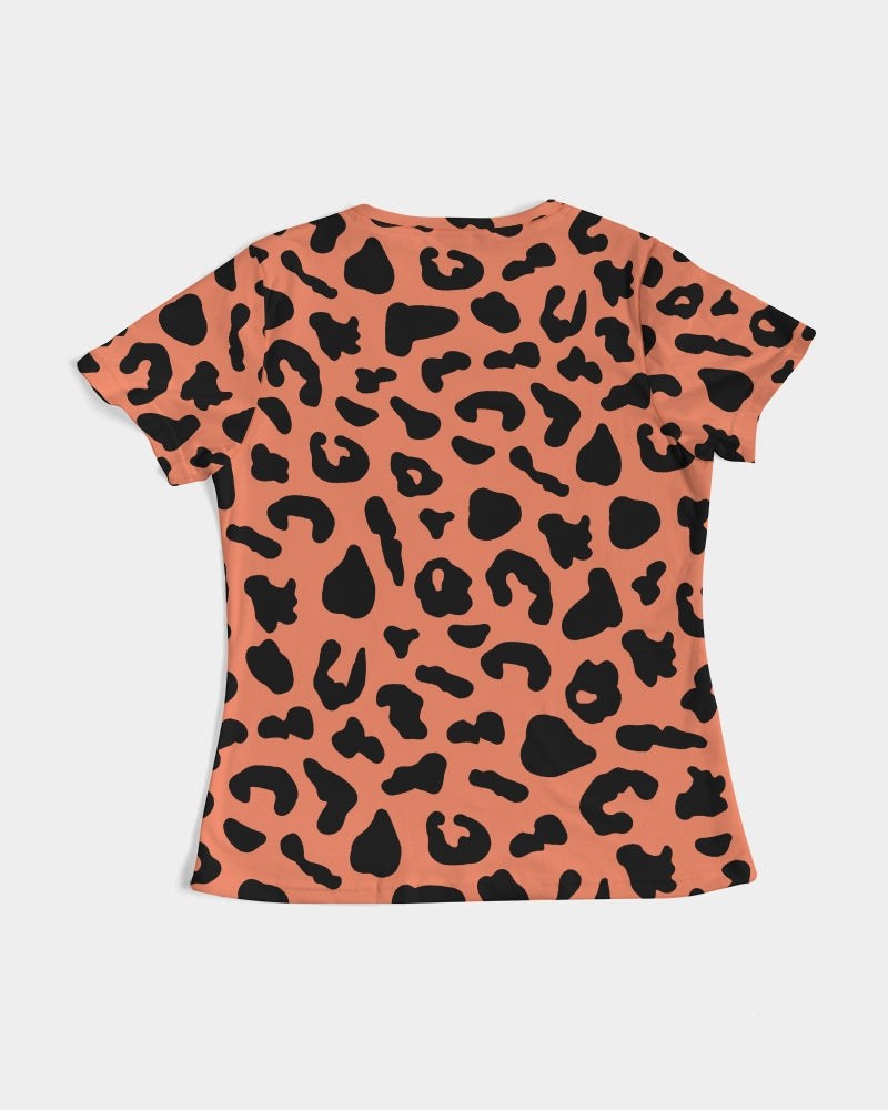 Coral animal print identity Women's Tee