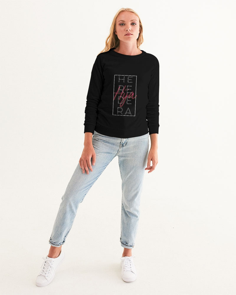 Long sleeve Hija Heredera Women's Graphic Black Sweatshirt By Identity Designs