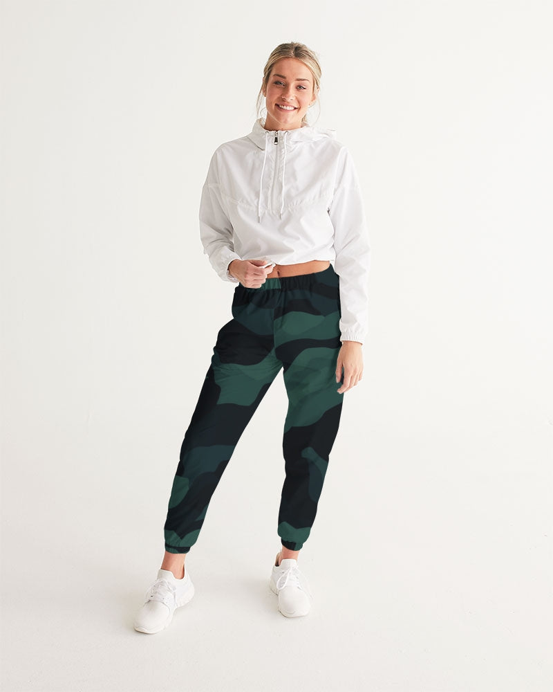 Green Camo Women Track Pants by Identity Designs