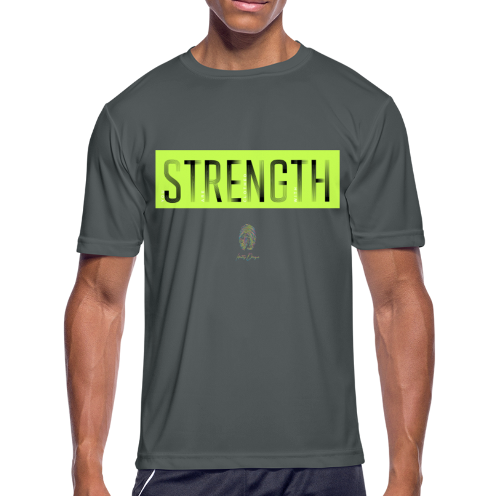 Clothed in strength - charcoal